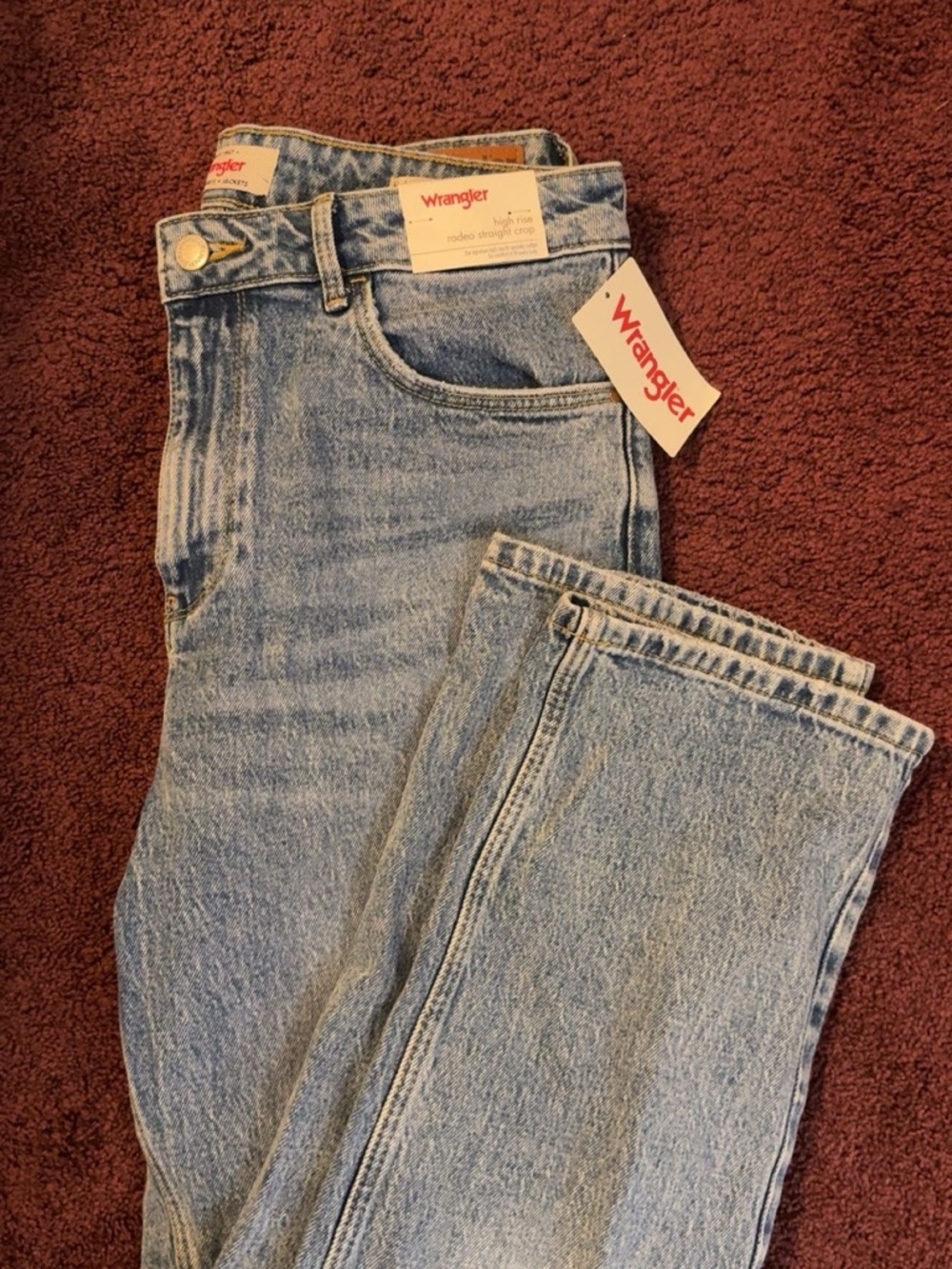 Women's Wranglers Cropped High-Rise Straight Jeans 10/30